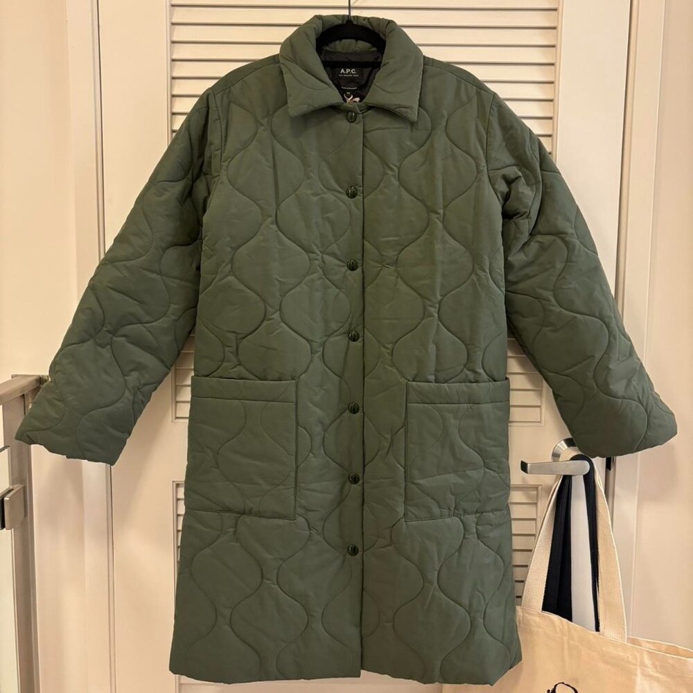 APC sarah quilted coat